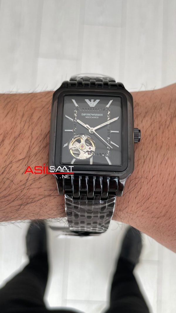 Emporio Armani AR60058 Meccanico Siyah 36mm Replika Saat Emporio Armani AR60058 Meccanico Siyah 36mm Replika Saat