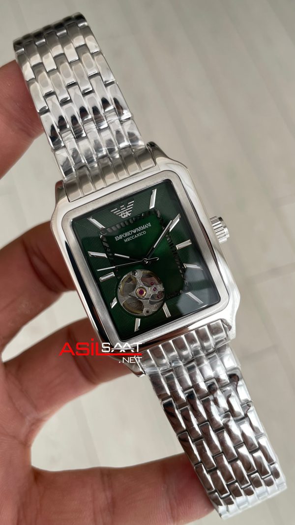 Emporio Armani AR60067 Meccanico Yeşil 36mm Replika Saat Emporio Armani AR60067 Meccanico Yeşil 36mm Replika Saat