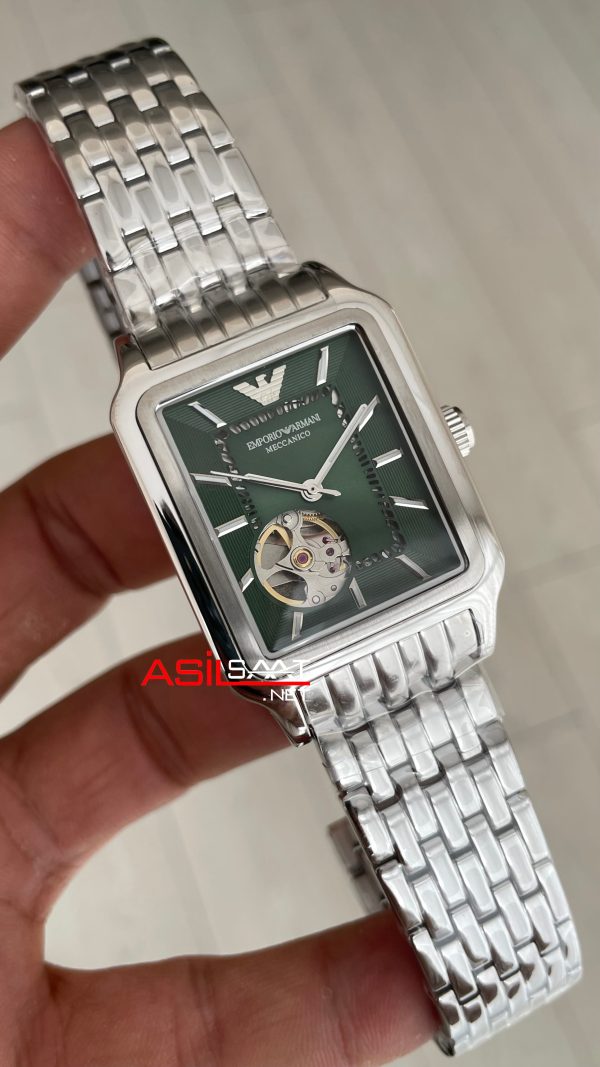 Emporio Armani AR60067 Meccanico Yeşil 36mm Replika Saat Emporio Armani AR60067 Meccanico Yeşil 36mm Replika Saat