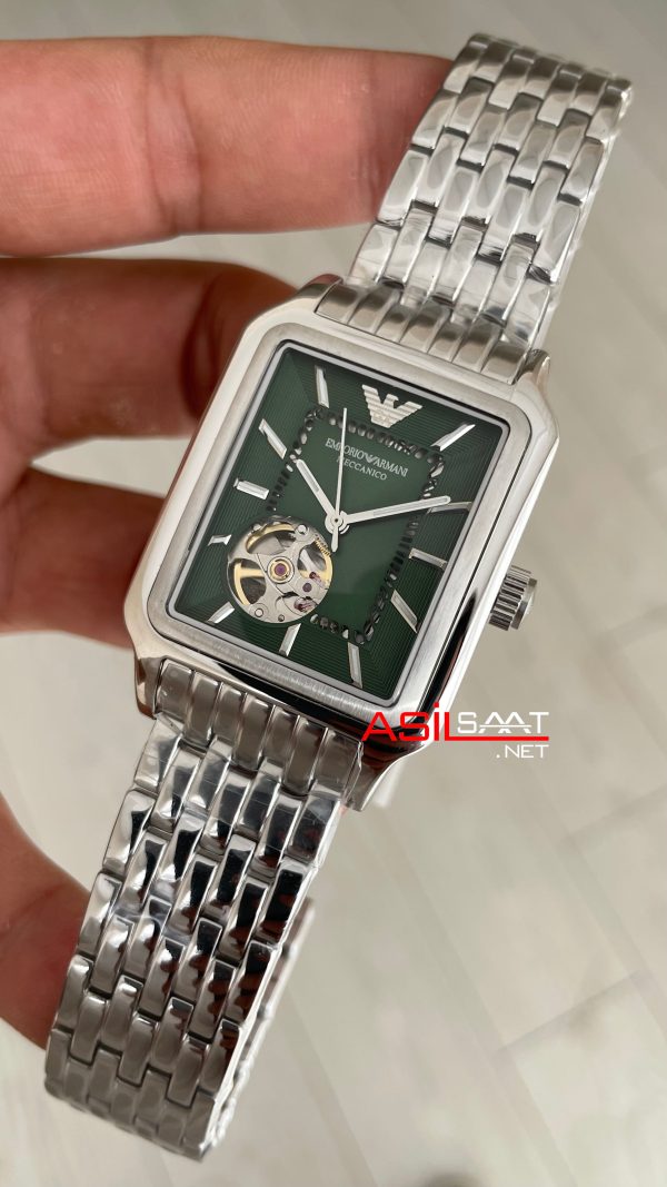Emporio Armani AR60067 Meccanico Yeşil 36mm Replika Saat Emporio Armani AR60067 Meccanico Yeşil 36mm Replika Saat