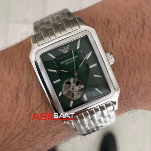 Emporio Armani AR60067 Meccanico Yeşil 36mm Replika Saat