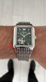 Emporio Armani AR60067 Meccanico Yeşil 36mm Replika Saat