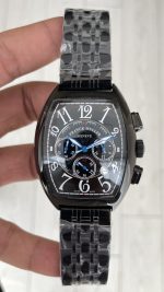 Franck Muller Casablanca Chronograph Siyah 43mm PVD Black Replika Saat