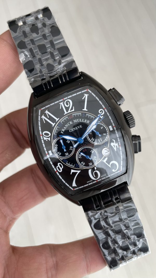 Franck Muller Casablanca Chronograph Siyah 43mm PVD Black Replika Saat Franck Muller Casablanca Chronograph Siyah 43mm PVD Black Replika Saat