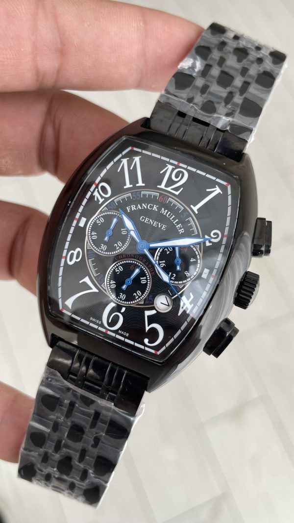 Franck Muller Casablanca Chronograph Siyah 43mm PVD Black Replika Saat Franck Muller Casablanca Chronograph Siyah 43mm PVD Black Replika Saat