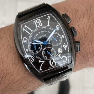 Franck Muller Casablanca Chronograph Siyah 43mm PVD Black Replika Saat