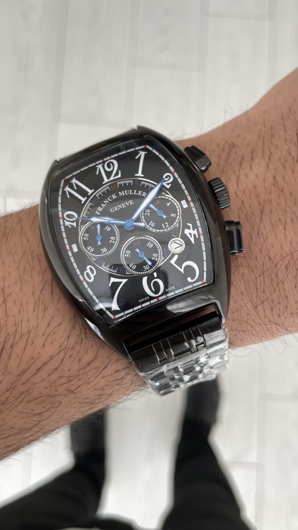 Franck Muller Casablanca Chronograph Siyah 43mm PVD Black Replika Saat Franck Muller Casablanca Chronograph Siyah 43mm PVD Black Replika Saat