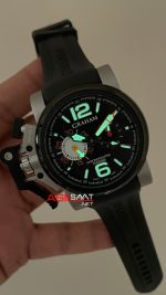 Graham Chronofighter Oversize Siyah 47mm Replika Saat