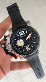 Graham Chronofighter Oversize Siyah 47mm Replika Saat