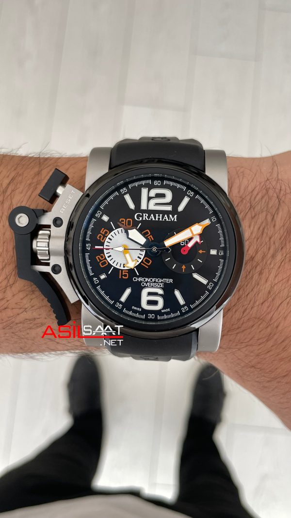 Graham Chronofighter Oversize Siyah 47mm Replika Saat Graham Chronofighter Oversize Siyah 47mm Replika Saat