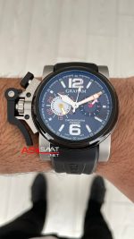 Graham Chronofighter Oversize Siyah 47mm Replika Saat