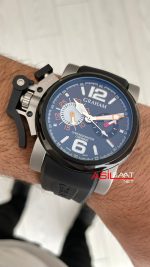 Graham Chronofighter Oversize Siyah 47mm Replika Saat