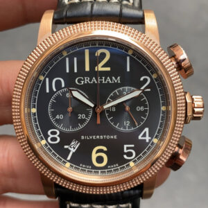 Graham Silverstone Rose Chronograph Siyah Kadran