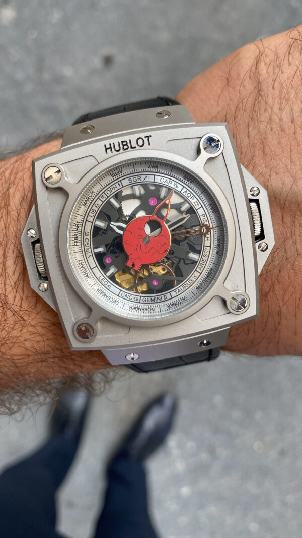 Hublot Antikythera SunMoon King MP-08 Silver Gri Kadran
