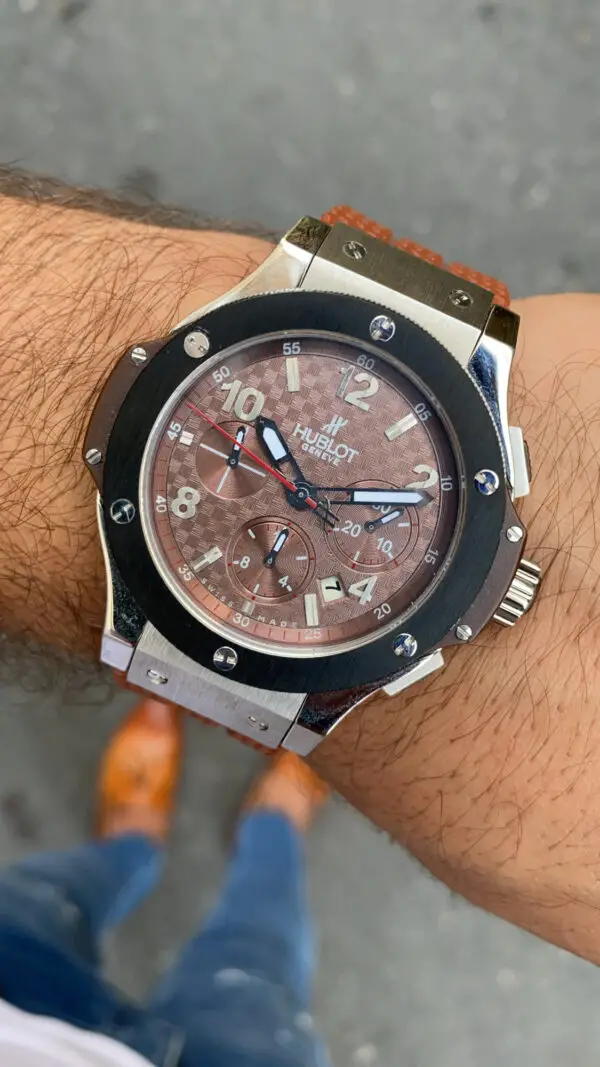Hublot Big Bang 44 mm Kahverengi Kadran ETA Saat