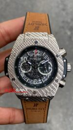 Hublot Big Bang King Unico 411 NX Silver 45 mm Kahverengi Kordon