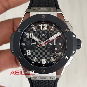 Hublot Big Bang Titanium Ceramic 20th Anniversary 43mm Siyah Super Clone Swiss ETA Saat ZF Factory