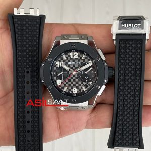 Hublot Big Bang Titanium Ceramic 20th Anniversary 43mm Siyah Super Clone Swiss ETA Saat ZF Factory