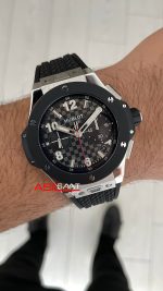 Hublot Big Bang Titanium Ceramic 20th Anniversary 43mm Siyah Super Clone Swiss ETA Saat ZF Factory