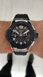 Hublot Big Bang Titanium Ceramic 20th Anniversary 43mm Siyah Super Clone Swiss ETA Saat ZF Factory