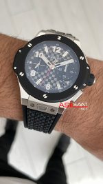 Hublot Big Bang Titanium Ceramic 20th Anniversary 43mm Siyah Super Clone Swiss ETA Saat ZF Factory