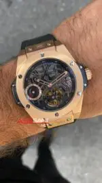 Hublot Big Bang Tourbillon Power Reserve Rose Siyah