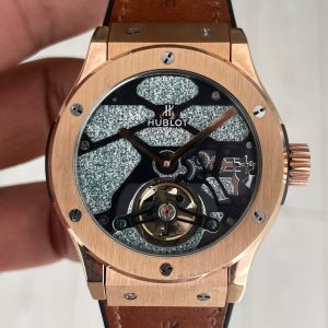 Hublot Classic Fusion Tourbillon Kahverengi 42mm Rosegold Replika Saat