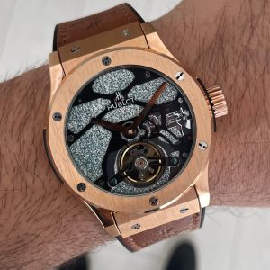 Hublot Classic Fusion Tourbillon Kahverengi 42mm Rosegold Replika Saat