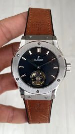Hublot Classic Fusion Tourbillon Kahverengi 42mm Silver Replika Saat