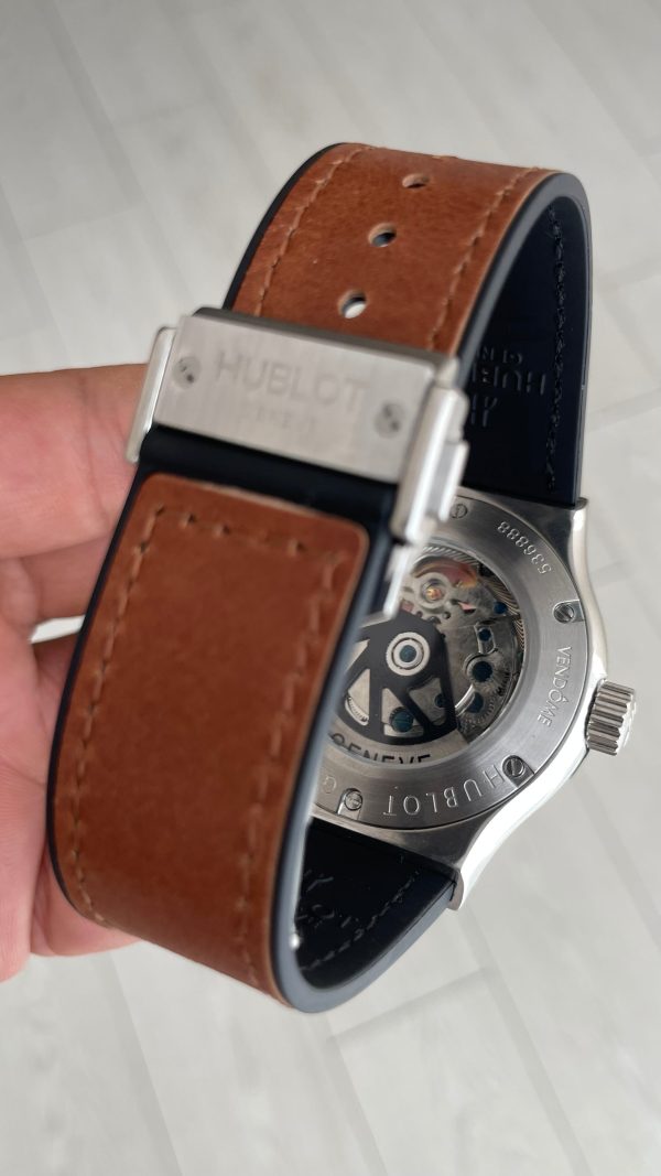 Hublot Classic Fusion Tourbillon Kahverengi 42mm Silver Replika Saat Hublot Classic Fusion Tourbillon Kahverengi 42mm Silver Replika Saat