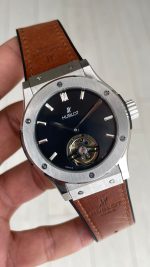 Hublot Classic Fusion Tourbillon Kahverengi 42mm Silver Replika Saat
