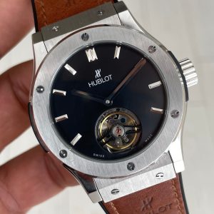 Hublot Classic Fusion Tourbillon Kahverengi 42mm Silver Replika Saat