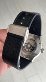 Hublot Classic Fusion Tourbillon Siyah 42mm PVD Black Silver Replika Saat