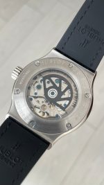 Hublot Classic Fusion Tourbillon Siyah 42mm PVD Black Silver Replika Saat