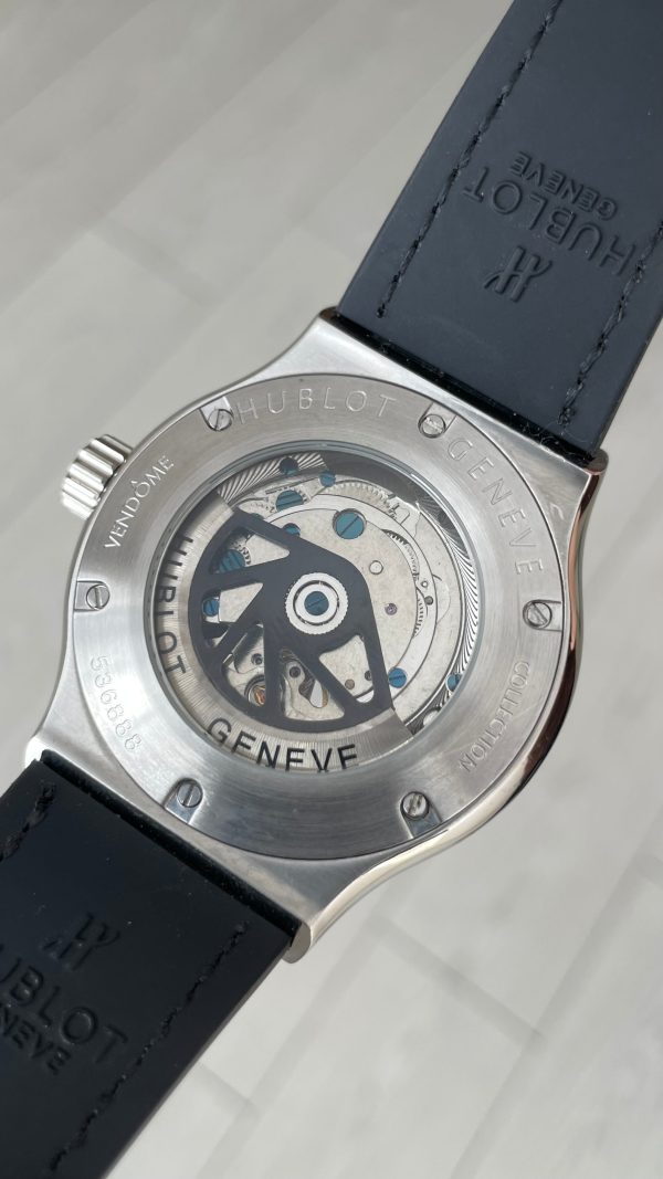 Hublot Classic Fusion Tourbillon Siyah 42mm PVD Black Silver Replika Saat Hublot Classic Fusion Tourbillon Siyah 42mm PVD Black Silver Replika Saat