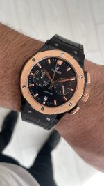 Hublot Classic Fusion Vendome Siyah 42mm PVD Black Rosegold Replika Saat
