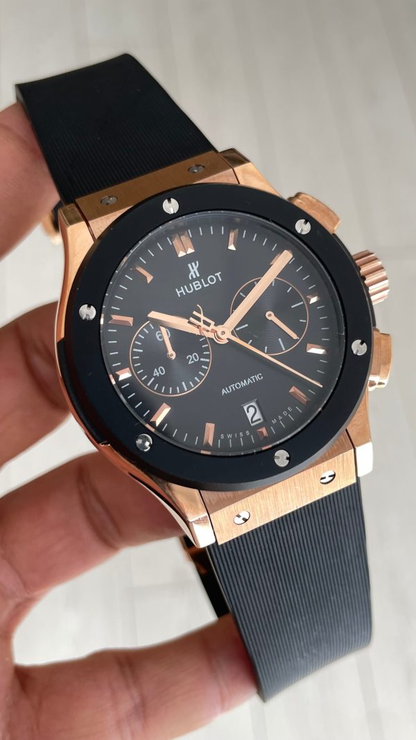 Hublot Classic Fusion Vendome Siyah 42mm Rose Black Replika Saat Hublot Classic Fusion Vendome Siyah 42mm Rose Black Replika Saat
