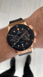 Hublot Classic Fusion Vendome Siyah 42mm Rose Black Replika Saat