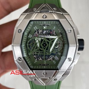 Hublot Spirit Of Big Bang Sang Bleu Green 44mm Yeşil Kadran Replika Saat