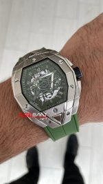 Hublot Spirit Of Big Bang Sang Bleu Green 44mm Yeşil Kadran Replika Saat