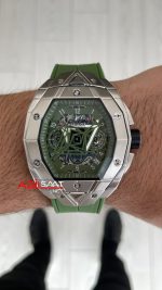 Hublot Spirit Of Big Bang Sang Bleu Green 44mm Yeşil Kadran Replika Saat