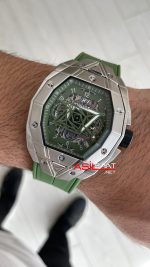 Hublot Spirit Of Big Bang Sang Bleu Green 44mm Yeşil Kadran Replika Saat