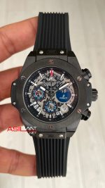 Hublot Unico Perpetual Calendar Black Magic Big Bang 44mm PVD Replika Saat