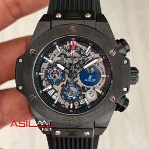 Hublot Unico Perpetual Calendar Black Magic Big Bang 44mm PVD Replika Saat