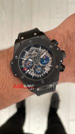 Hublot Unico Perpetual Calendar Black Magic Big Bang 44mm PVD Replika Saat