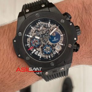 Hublot Unico Perpetual Calendar Black Magic Big Bang 44mm PVD Replika Saat