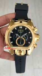 Invicta Magnum Zeus Bolt Reserve Siyah 25607 Gold 52mm Replika Saat