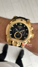 Invicta Magnum Zeus Bolt Reserve Siyah 25607 Gold 52mm Replika Saat