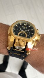 Invicta Magnum Zeus Bolt Reserve Siyah 25607 Gold 52mm Replika Saat