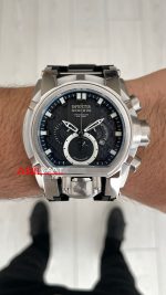 Invicta Magnum Zeus Bolt Reserve Siyah 25607 Silver 52mm Replika Saat